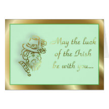 HAPPY ST. PATRICKS DAY IRISH CLOVER - ST. PADDY'S CARD
