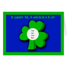 HAPPY ST. PATRICK'S DAY IRISH CLOVER - ST. PATRICK GREETING CARDS