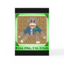 Happy St. Patrick's Day Sock Monkey cards