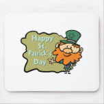 Happy St. Patrick's Leprechaun mousepads