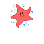 Happy starfish with bubbles shirt