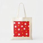 Happy Stars Red Canvas Bags