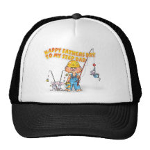 Happy Step Dad Fathers Day Mesh Hat