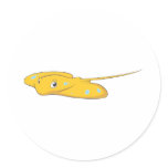 Happy Stingray Fish Cartoon stickers