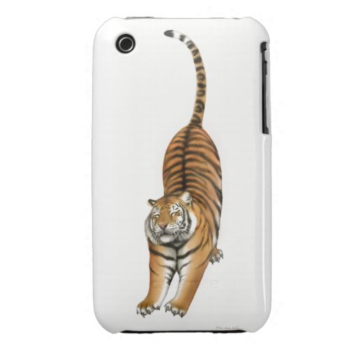 Happy Stretching Bengal Tiger iPhone 3 Case