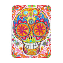 Happy Sugar Skull Premium Magnet