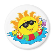 Happy Sun in the Pool