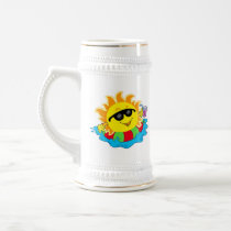 Happy Sun in the Pool Mug