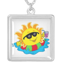 Happy Sun in the Pool