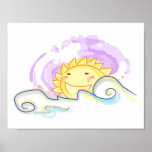 happy sun rise poster