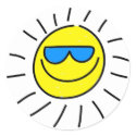 Happy Sun stickers