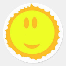 Happy Sun Stickers