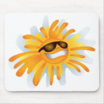 Happy Sun Wearing Shades Mousepad