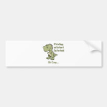 Happy T-Rex Bumper Sticker