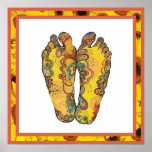 Happy Tappin' Hippy Feet Poster posters