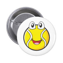 Happy Tennis Ball Button