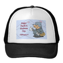 Happy Thank a Mailman Day February 4 Hat