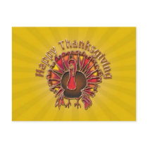HAPPY THANKGIVING TURKEY by SHARON SHARPE Postcard