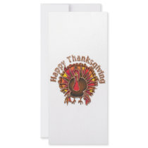 HAPPY THANKGIVING TURKEY by SHARON SHARPE Rack Card