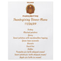 Happy Thanksgiving cartoon turkey holiday letter flyers
