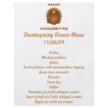 Happy Thanksgiving cartoon turkey holiday letter flyers