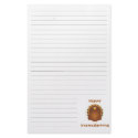 Happy Thanksgiving cartoon turkey lined stationary stationery