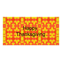 Happy Thanksgiving Custom Photo Card