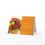 Happy Thanksgiving Flowers Cards