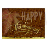 Happy Thanksgiving-Golden Cards