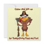 Happy Thanksgiving Holiday Turkey Invitations