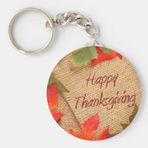 Happy Thanksgiving Keychain