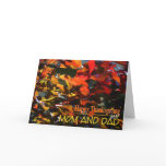 Happy Thanksgiving-Mum and Dad/Fall Leaves cards