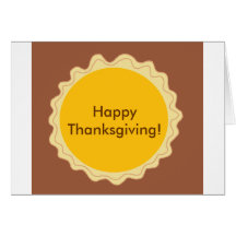 Happy Thanksgiving Pie Card