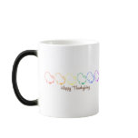 Happy Thanksgiving (Rainbow Turkeys) Coffee Mug