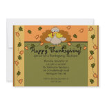 Happy Thanksgiving Turkey Dinner invitations