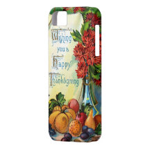 Happy Thanksgiving Vintage Fall Harvest Art