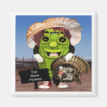 Happy Thanksgiving With Dolly Dill Magnet