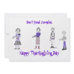 Happy Thanksgiving Zombie invitations