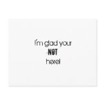 Happy  to be alone postcards