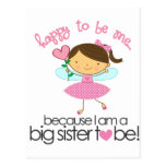 Happy To Be Me Fairy Big Sister T-shirt Postcard
