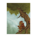 happy tree fantasy postcard