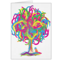 Happy Tree Greeting Cards