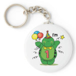 Happy Turtle 1st Birthday keychains