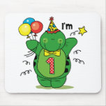 Happy Turtle 1st Birthday mousepads