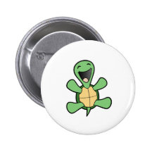 Happy Turtle Pinback Buttons