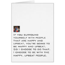 Happy Upbeat People Greeting Cards