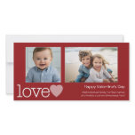 Happy Valentines Day - 2 photos - horizontal photo cards