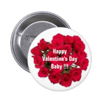 Happy Valentine's Day Baby !!! buttons