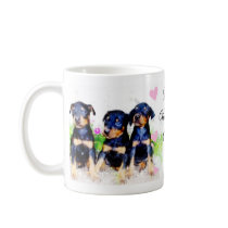 Happy Valentine's Day Doberman Puppies mug