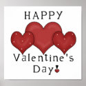 Happy Valentine's Day Hearts D7 Print/Sign